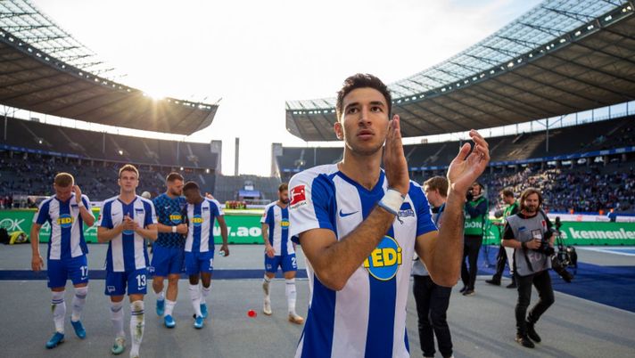 Marko Grujic, centrocampista dell'Hertha Berlino, di proprietà del Liverpool (credits: Getty Images) 
