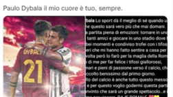 VIDEO Juventus-Roma, Dybala torna da ex e i social si scatenano: “Nemici mai”