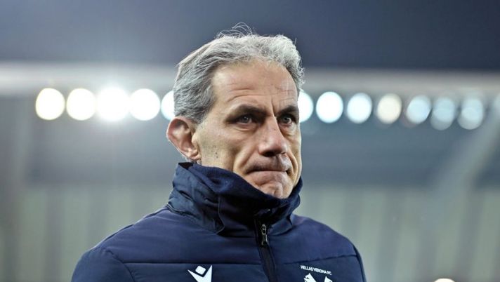 UDINE, ITALY - JANUARY 30: Marco Zaffaroni, Head Coach of Hellas Verona during the Serie A match between Udinese Calcio and Hellas Verona at Dacia Arena on January 30, 2023 in Udine, . (Photo by Alessandro Sabattini/Getty Images) Zaffaroni: “Duda dà un contributo già da subito, mi è piaciuto un difensore” - immagine 1