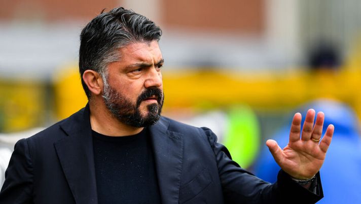 GENOA, ITALY - APRIL 11: Gennaro Gattuso head coach of Napoli is seen before the Serie A match between UC Sampdoria and Ssc Napoli at Stadio Luigi Ferraris on April 11, 2021 in Genoa, Italy. (Photo by Getty Images) Politano, Sensi poi un acquisto dal Napoli a zero. Gazzetta: “I piani di Gattuso alla Fiorentina” - immagine 1