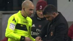 Milan-Sampdoria, Gattuso e la bandierina