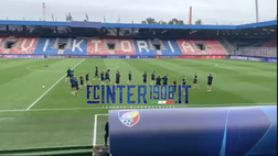 VIDEO FCIN1908 / Champions, la rifinitura del Viktoria Plzen: domani la sfida con l’Inter