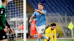 Serie A, la Lazio rimonta il Sassuolo e si avvicina alla zona Champions