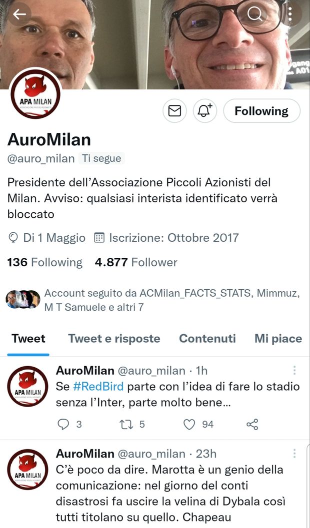 Piccoli azionisti Milan, entrata da derby: si parla di Dybala, ma non di debiti e di sponsor cinesi…- immagine 2