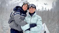 Cristiano Ronaldo e Georgina, relax sulla neve: felicità e sorrisi per la coppia