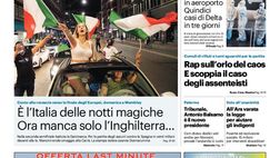 Prima Pagina, Giornale di Sicilia: “Italia delle notti magiche. Manca solo l’Inghilterra“