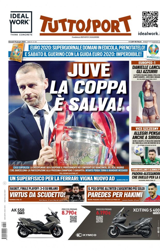 EDICOLA / TS: Paredes per Hakimi. Il PSG offre all&#8217;Inter l&#8217;argentino più soldi  
