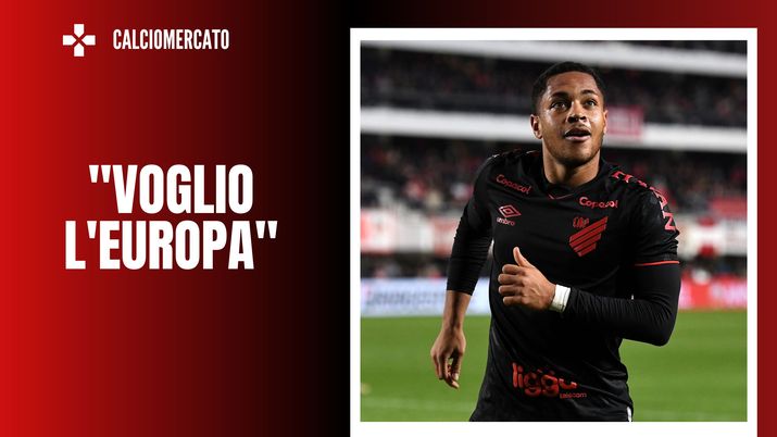 Vitor Roque attaccante Athletico Paranaense obiettivo AC Milan
