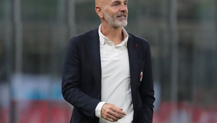 Stefano Pioli (allenatore AC Milan) durante Milan-Bodø/Glimt 3-2 dei turni preliminari di Europa League a San Siro 