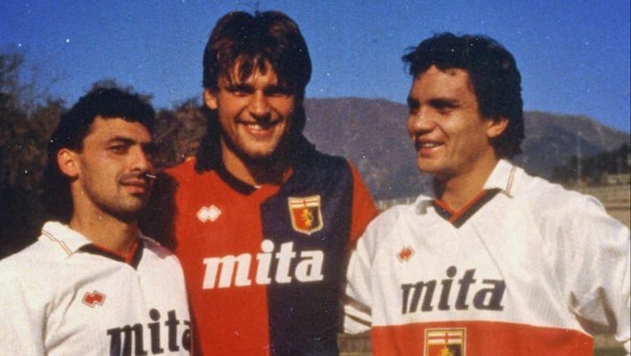 Skuhravy ai tempi d'oro del Genoa, con Branco e Aguilera 
