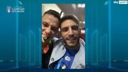 VIDEO – La festa nel pullman degli Azzurri