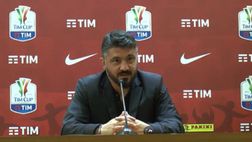 VIDEO / Milan-Juve, Gattuso senza parole davanti alla domanda su Montella. “E dopo 4 pappine…”