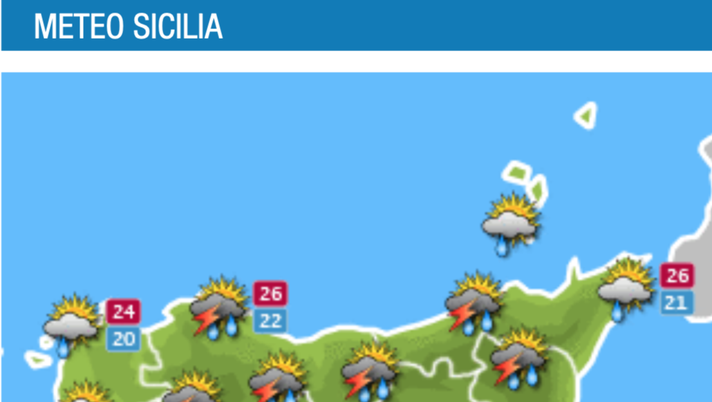 Meteo, Palermo: temporali e schiarite, le previsioni di sabato 2 ottobre  meteo
