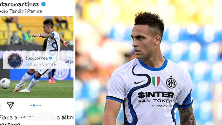 Lautaro felice di essere tornato all&#8217;Inter, arriva il like di Correa 