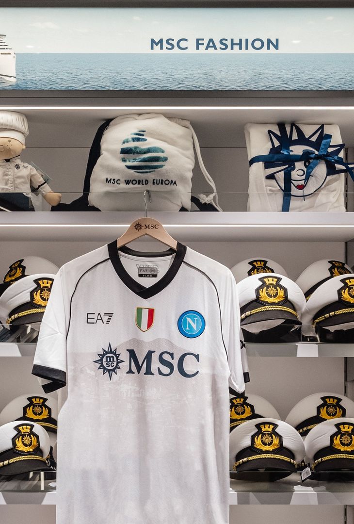 GALLERY Nasce un nuovo store del Napoli… sulla nave da crociera Msc! - immagine 3