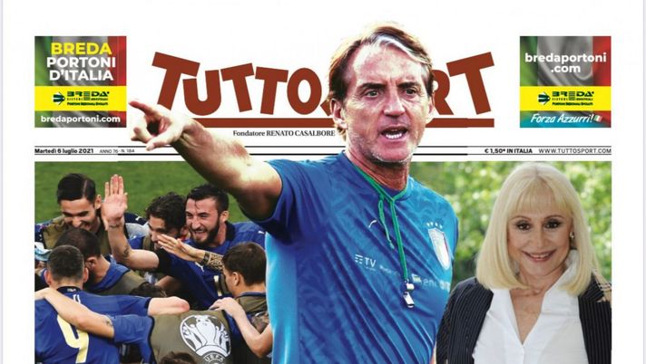 Prima Pagina, Tuttosport: &#8220;Carràmba, Italia&#8221; 