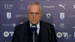 Lotito: “Gesto Mancini? Uno della Lazio non si sarebbe mai permesso. Tudor…”