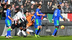 Udinese – Sassuolo: la moviola. Dubbio sul primo gol bianconero