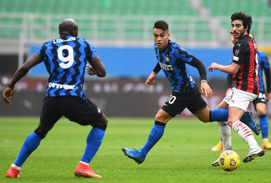 Romelu Lukaku e Lautaro Martinez, attaccanti dell'Inter Romelu Lukaku e Lautaro Martinez, attaccanti dell'Inter