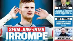 EDICOLA / TS: Irrompe Werner. Sfida Juve-Inter, Marotta ha una carta