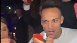 VIDEO – Discoteca e ‘shottino’. La festa post Juve di Lautaro Martinez