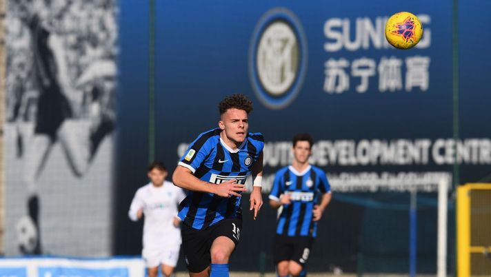 MILAN, ITALY - JANUARY 12: Edoardo Vergani of FC Internazionale in action during the Primavera 1 match between FC Internazionale U19 and Empoli FC U19 at Suning Youth Development Centre in memory of Giacinto Facchetti on January 12, 2020 in Milan, Italy. (Photo by Claudio Villa - Inter/Inter via Getty Images) MILAN, ITALY - JANUARY 12: Edoardo Vergani of FC Internazionale in action during the Primavera 1 match between FC Internazionale U19 and Empoli FC U19 at Suning Youth Development Centre in memory of Giacinto Facchetti on January 12, 2020 in Milan, Italy. (Photo by Claudio Villa - Inter/Inter via Getty Images)