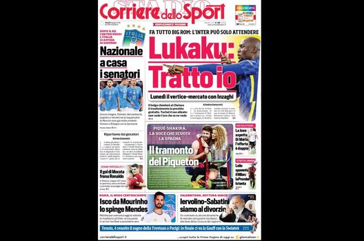Prima Pagina, Corriere dello Sport: “Italia, senatori via. Lukaku tratta con Inzaghi” Prima Pagina