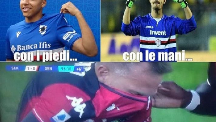 In casa Samp tutti come la Rappresentante di Lista: con i piedi, con le mani, ciao ciao… In casa Samp tutti come la Rappresentante di Lista: con i piedi, con le mani, ciao ciao… - immagine 1