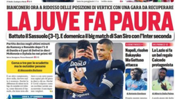 Prima Pagina, Corriere dello Sport: “Conte frena l’Inter, la Juventus fa paura”