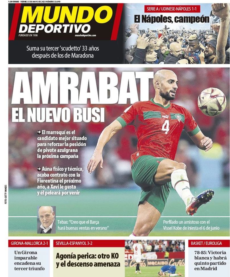 FOTO – Amrabat, non c’è pace. Mundo Deportivo: “È lui il dopo Busquets”- immagine 2