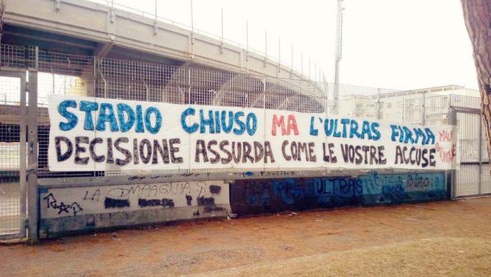 La protesta della curva nerazzurra toscana... 