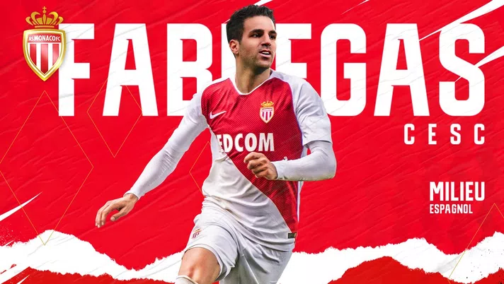 Cesc Fabregas, nuovo centrocampista del Monaco, @AS_Monaco