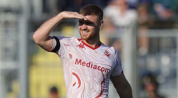 EMPOLI, ITALY - FEBRUARY 18: Lucas Beltrán of ACF Fiorentina reacts after against goal during the Serie A TIM match between Empoli FC and ACF Fiorentina - Serie A TIM at Stadio Carlo Castellani on February 18, 2024 in Empoli, Italy. (Photo by Gabriele Maltinti/Getty Images) Beltran trequartista? Sì, ma segna quasi come Cabral: la vittoria oltre i numeri- immagine 2