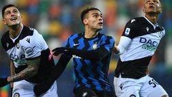VIDEO Udinese-Inter, Conte vede rosso alla Dacia Arena: Lautaro e Lukaku non trovano il gol, Musso insuperabile. Le immagini del match