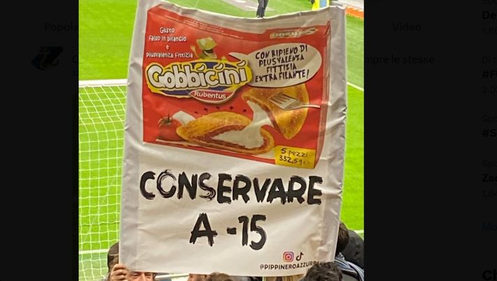 striscione inter juventus