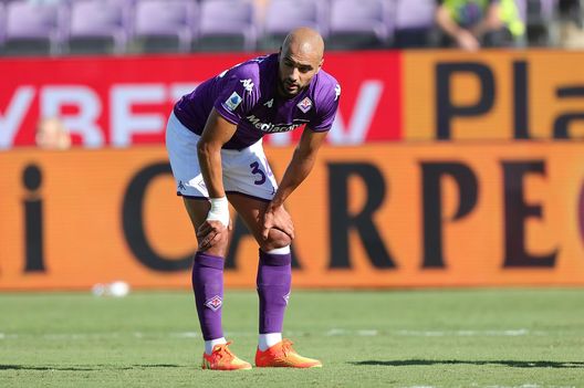 FLORENCE, ITALY - SEPTEMBER 18: Sofyan Amrabat of ACF Fiorentina reacts during the Serie A match between ACF Fiorentina and Hellas Verona at Stadio Artemio Franchi on September 18, 2022 in Florence, Italy. (Photo by Gabriele Maltinti/Getty Images) Amrabat