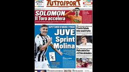 Prima Pagina, Tuttosport: “Juventus, sprint Molina. Aspettando Di Maria e Pogba
