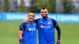 Inter, Vidal trasforma Sanchez in… Vidal. Foto tutto da ridere postata dal cileno su Twitter
