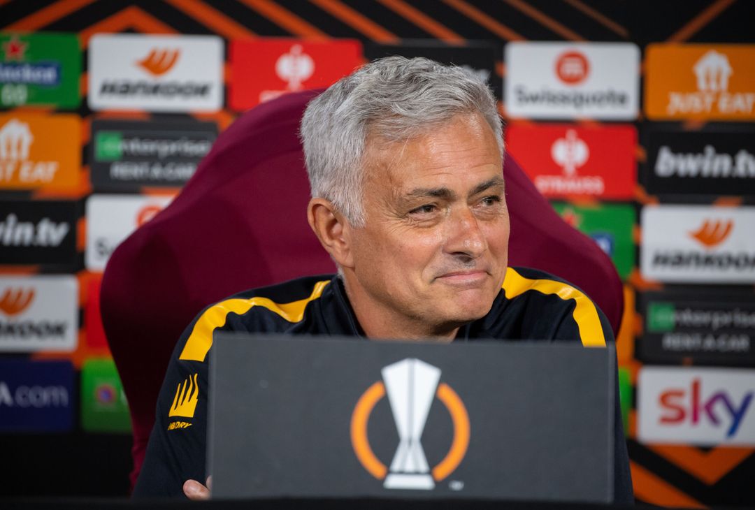 Roma, la conferenza stampa di Mourinho e Spinazzola – FOTO GALLERY- immagine 1