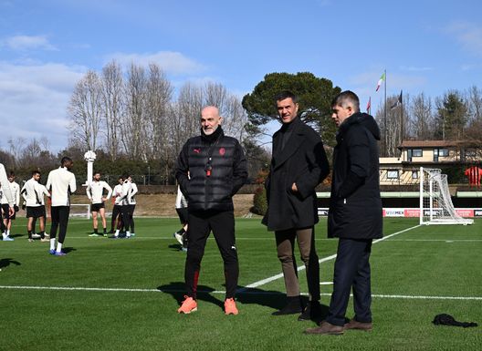 Paolo Maldini, Stefano Pioli e Frederic Massara a Milanello | AC Milan News (Getty Images)