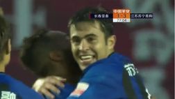 VIDEO / Jiangsu Suning, Eder assolutamente scatenato: doppietta e assist