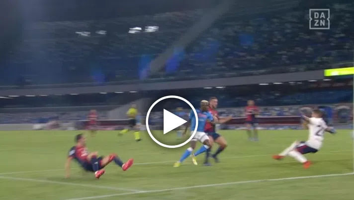 VIDEO Napoli-Cagliari 1-0: la sblocca Victor Osimhen all&#8217;11!
