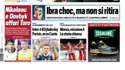 Prima Pagina, Tuttosport: “Mou re di Roma. Ave Di Maria. Inter, è il Dybala day”