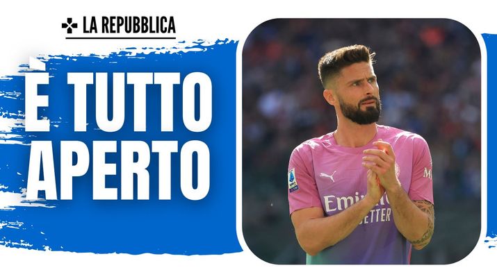 esultanza gol Olivier Giroud AC Milan Milan-Lecce 3-0 Serie A 2023-2024