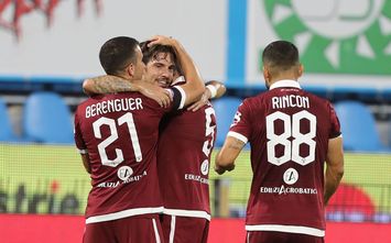 FERRARA, ITALY - JULY 26: Simone Verdi of FC Torino celebrates after scoring a goal during the Serie A match between SPAL and  Torino FC at Stadio Paolo Mazza on July 26, 2020 in Ferrara, Italy.  (Photo by Gabriele Maltinti/Getty Images)