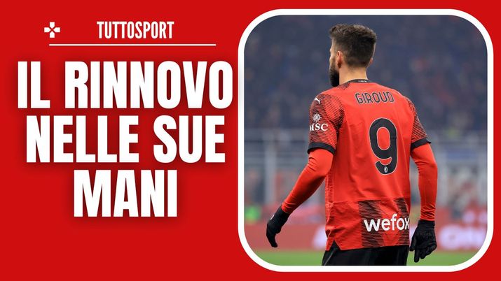 Olivier Giroud AC Milan Milan-Bologna 2-2 Serie A 2023-2024