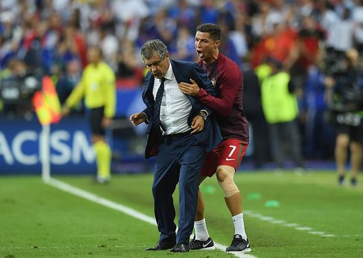 Fernando Santos e Cristiano Ronaldo (getty images) Fernando Santos e Cristiano Ronaldo