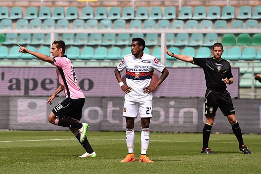  Chochev esulta durante Palermo-Genoa 2-1 