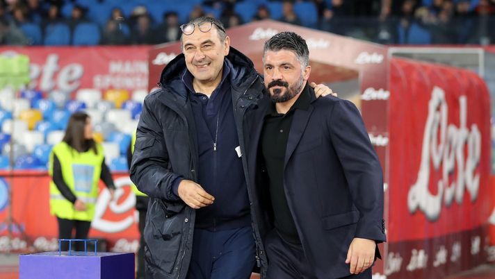 Maurizio Sarri Gennaro Gattuso(Photo by Francesco Pecoraro/Getty Images) 