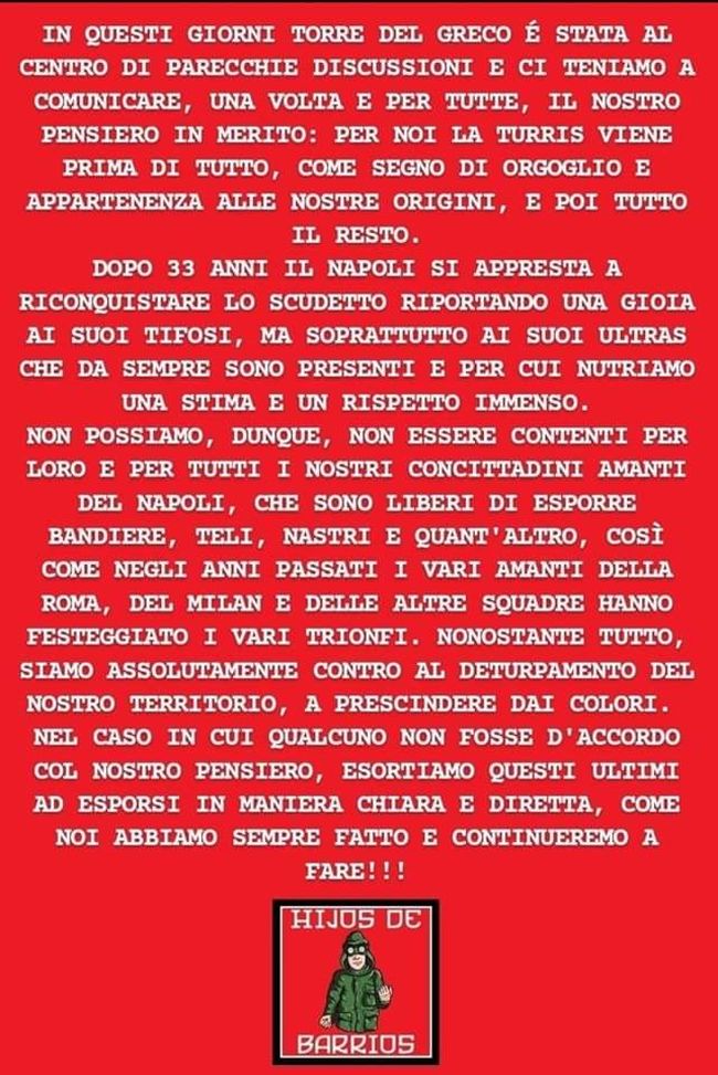 Napoli, si accende il derby con gli ultrà della Turris: “No al deturpamento del territorio”- immagine 2
